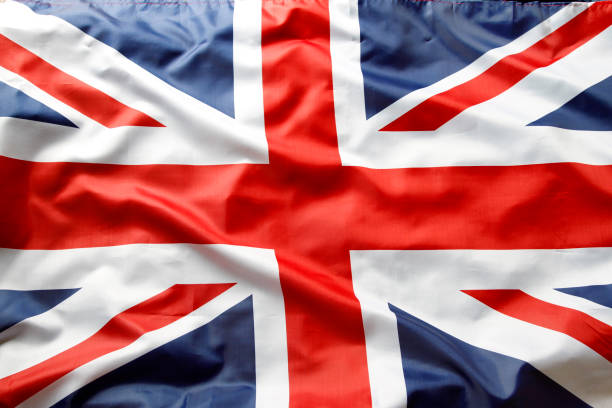 Closeup of Union Jack flag