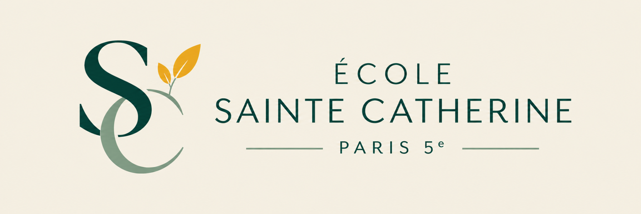 Logo élégant de l’École Sainte Catherine